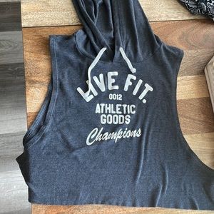 LIVE FIT. Cropped workout  hoodie